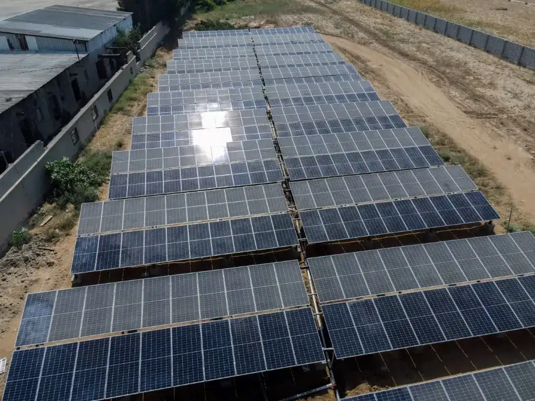 an image from Tehama Cement Factory solar system project implemented by alraebi company